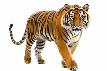 Obraz premium A Photo tiger with isolated white background 