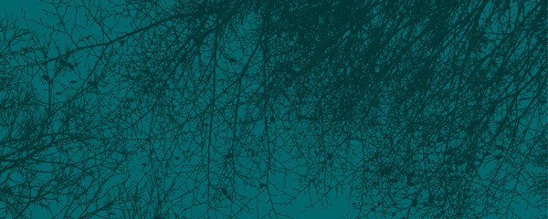 abstract green tree branch vector background