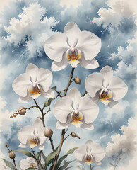 White Orchid Flowers