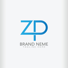 gradient zp logo template vector illustration logo collection