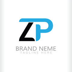 gradient zp logo template vector illustration logo collection