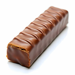 Obraz premium a stick of chocolate is shown with a white background