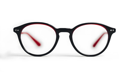 Fototapeta premium Fashion glasses plastic-framed isolated on white background