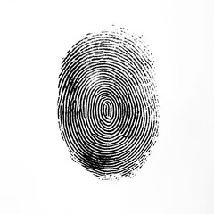 A fingerprint on a transparent background
