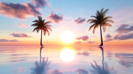 Obraz premium Designer of artificial sunset experiences, using cutting-edge technology to simulate beautiful natural sunsets, providing an immersive and tranquil experience in any setting, 