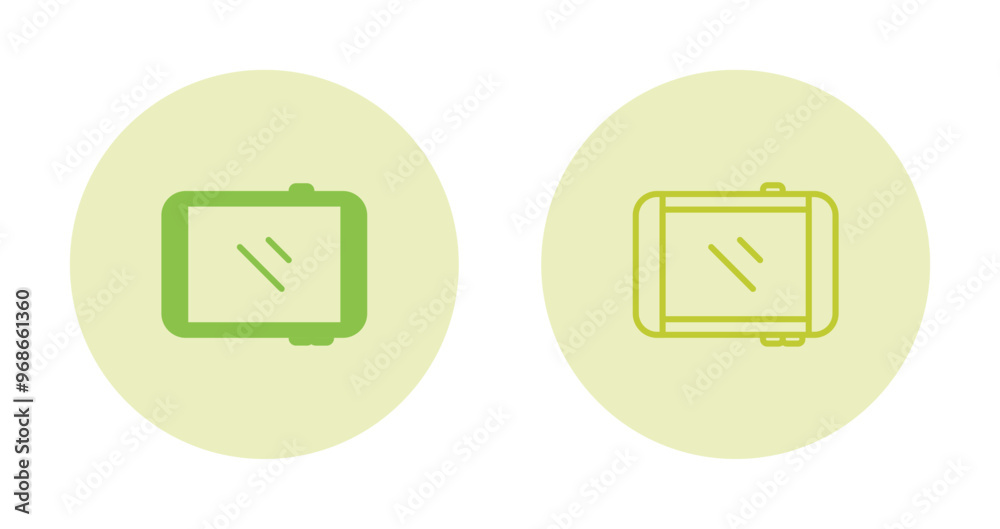 Poster tablet vector icon