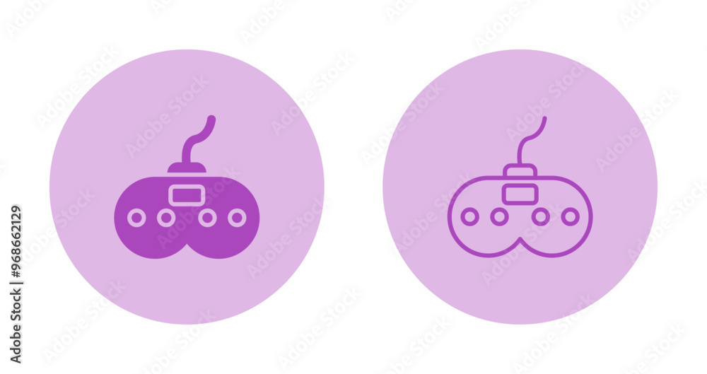 Poster video game console vector icon