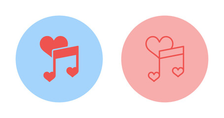 Love songs Vector Icon