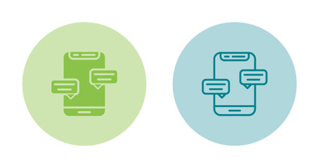 Couple's massage Vector Icon