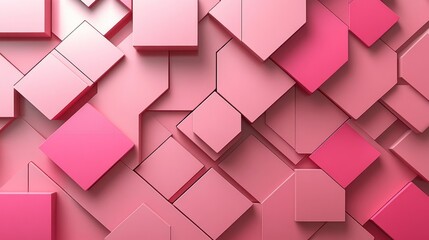 Pink Geometric Abstract Background