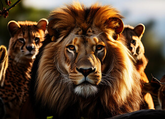 Fototapeta premium Wilde Tiere im Nationalpark