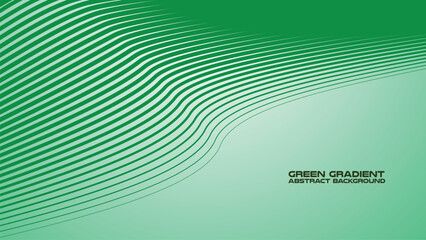Green gradient with curve line abstract background for backdrop or presentation