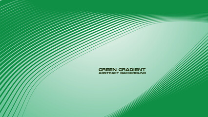Green gradient with curve line abstract background for backdrop or presentation