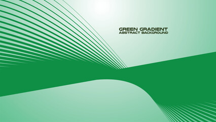 Green gradient with curve line abstract background for backdrop or presentation