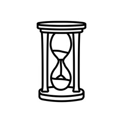 Hourglass Outline Icon, Vector illustration