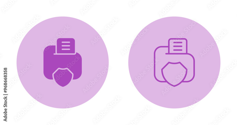 Poster data privacy vector icon