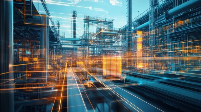 Future-ready industrial facility with smart technology integration, digital workflows, and enhanced production capabilities