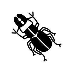Artificial Bugs Glyph Icon, Vector illustration