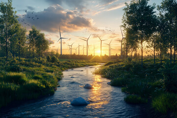 Harmony of Nature and Technology: A Sustainable Future - Generative AI