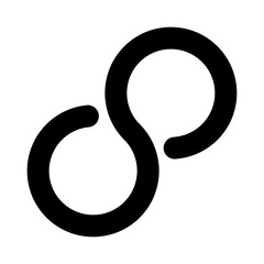 Infinity Icon Outline Style
