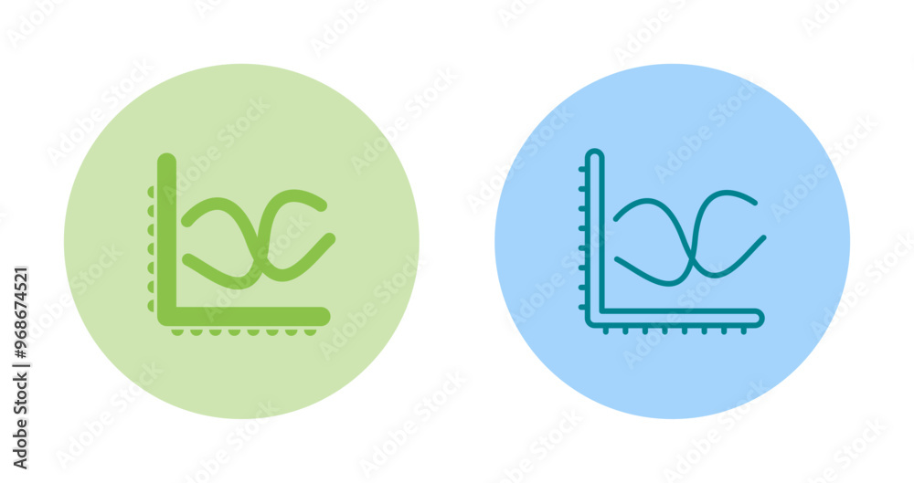 Canvas Prints graph vector icon