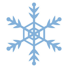 Fototapeta premium 雪の結晶のイラスト