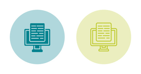 Document Presentation Vector Icon
