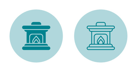 Fire Place Vector Icon
