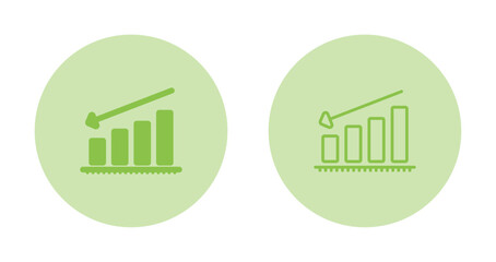 Chart Decreasing Vector Icon