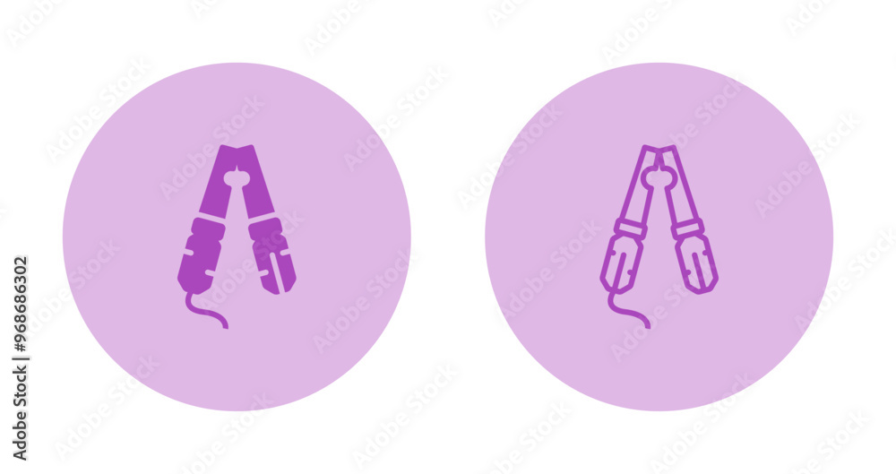 Canvas Prints cable clamp vector icon