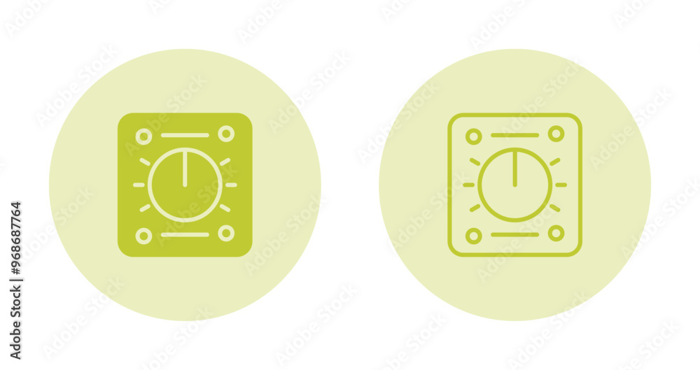 Canvas Prints dimmer vector icon