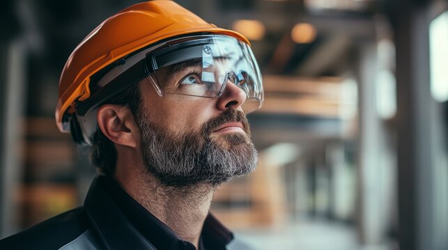 AI-powered augmented reality glasses for construction and architecture design: Architects using AR glasses to visualize blueprints and make real-time adjustments to designs.