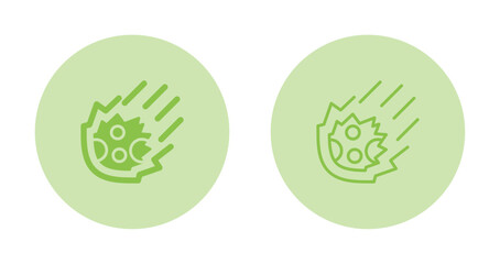 Meteor Vector Icon
