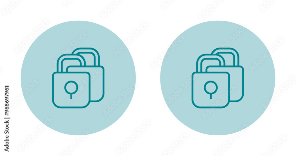 Canvas Prints padlocks vector icon