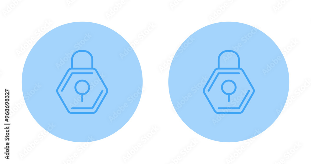 Poster padlock vector icon