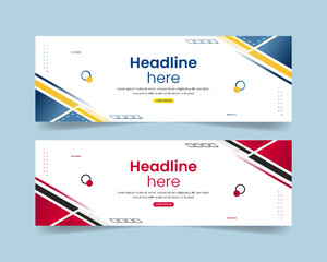 Geometric banner template