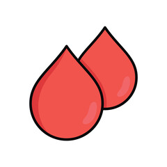 Fototapeta premium blood icon vector design template simple and clean