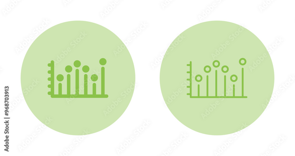 Wall mural Stats Vector Icon