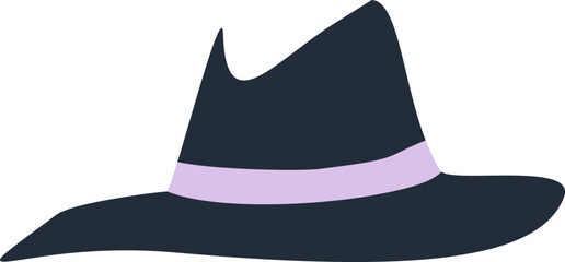 Vector Fedora Hat Illustration

