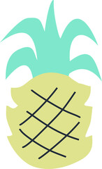 Abstract Vector Pineapple Illustration

