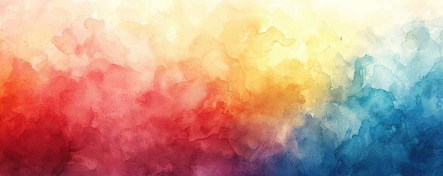 Watercolor background with ample copyspace for text, featuring mental health events and community initiatives, with vibrant colors and abstract elements ideal for charity fundraisers