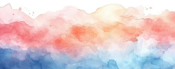 Watercolor background with ample copyspace for text, highlighting mental health resources and online counseling, featuring soothing colors and modern abstract elements ideal for telehealth services