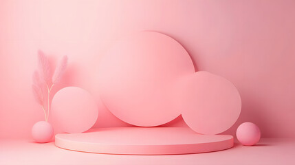 Pink heart-shaped mirror hanging in a modern bathroom, perfect for Valentine's Day decoration