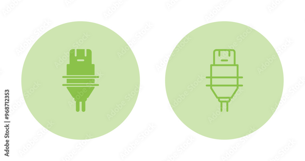 Canvas Prints plug vector icon