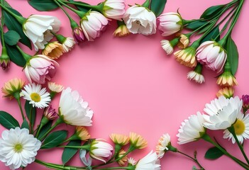 Fototapeta premium frame with flowers