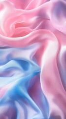 Obraz premium Soft pastel fabric with flowing texture, abstract art. Elegance and tranquility concept