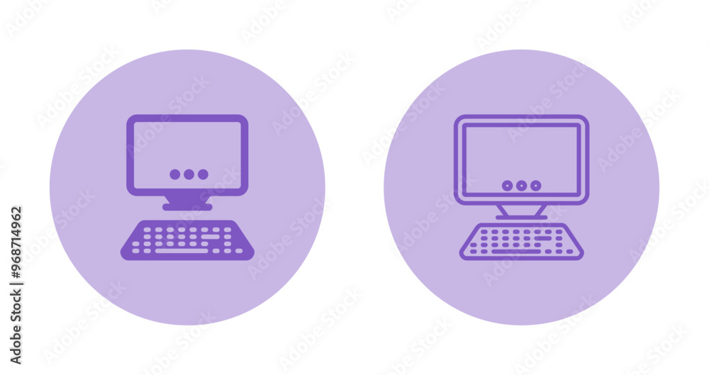 Sticker desktop vector icon