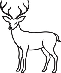 deer silhouette vector