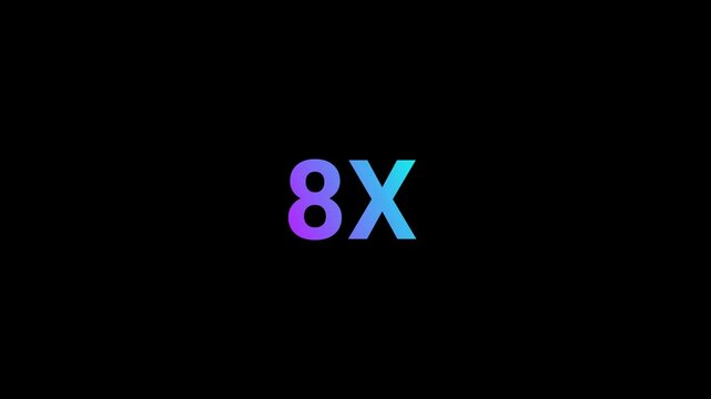 8X Number Animation