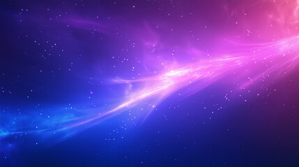 Fototapeta premium Cosmic Stream of Light in Space